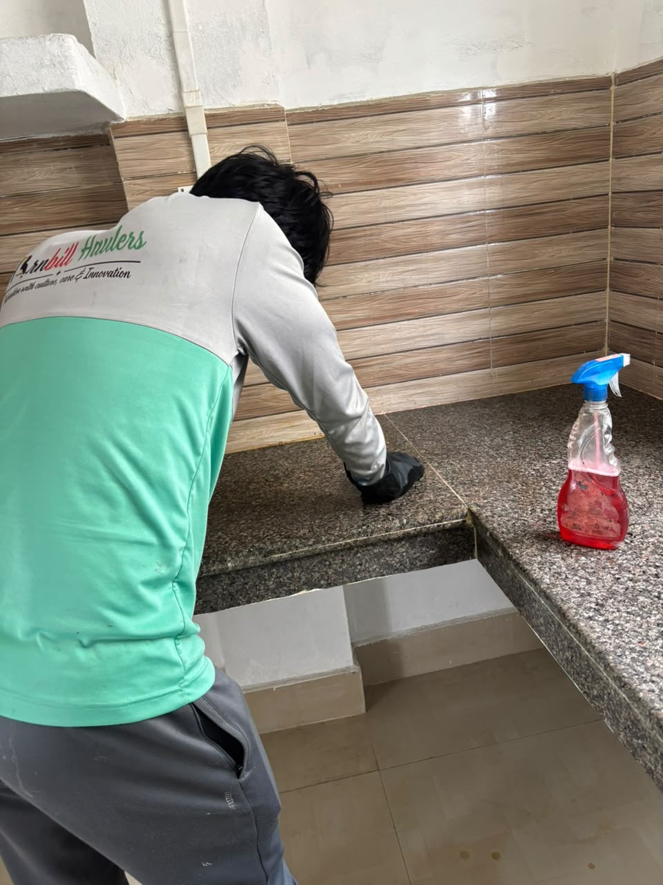 Window cleaning team